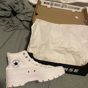 Lugged White Converse
